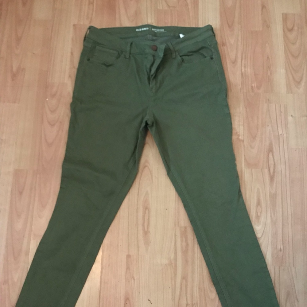 Old Navy Olive Jeans